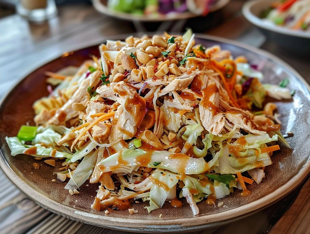 Quick Thai Chicken Salad (with Peanut Dressing & Crunchy Cabbage) 1 image 1780765891089