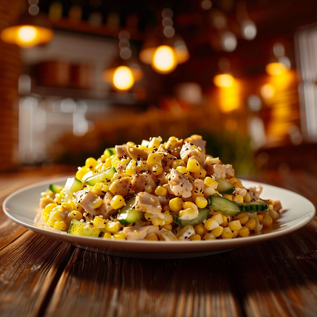 High Protein Chicken Street Corn Salad With Creamy Cucumber 5 High Protein Chicken Street Corn Salad With Creamy Cucumber