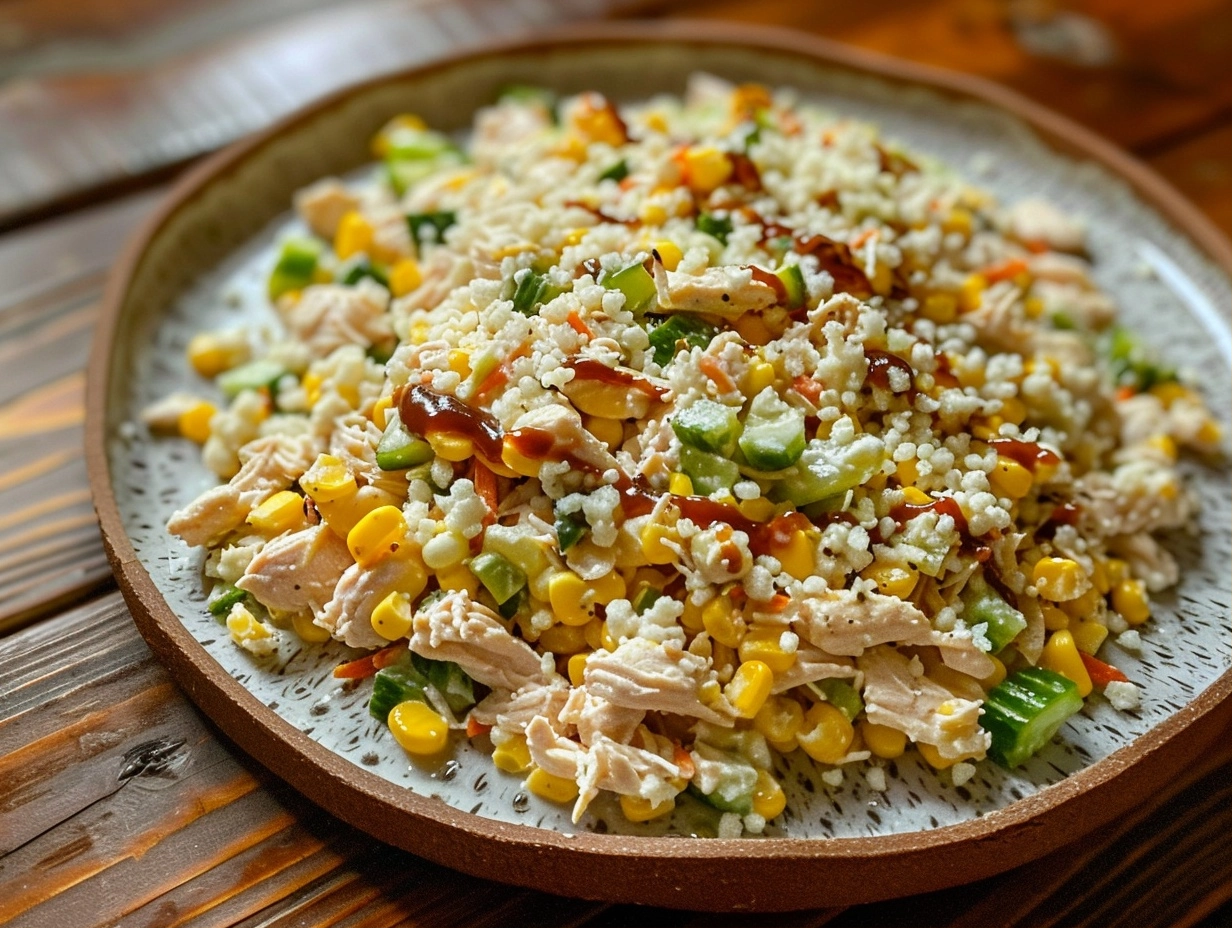 High Protein Chicken Street Corn Salad With Creamy Cucumber 1 image 1780824897855