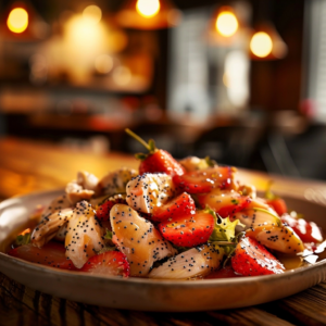 Strawberry Poppy Seed Rotisserie Chicken Salad
