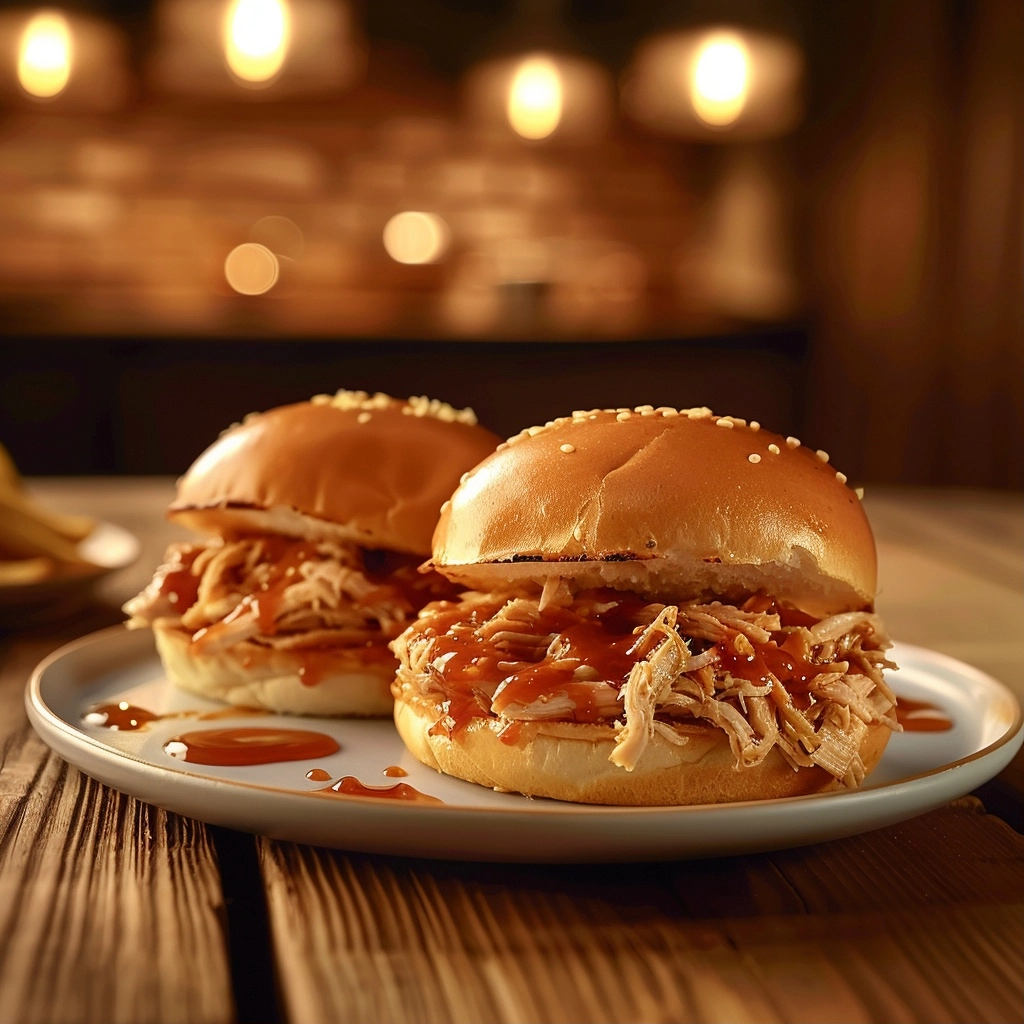 Shredded Chicken BBQ Sliders