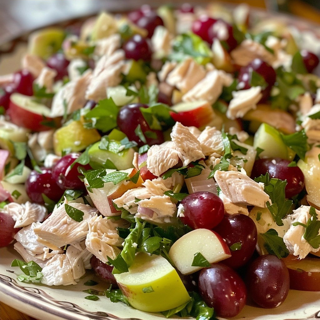 No-Soggy Classic Chicken Salad with Grapes & Apples
