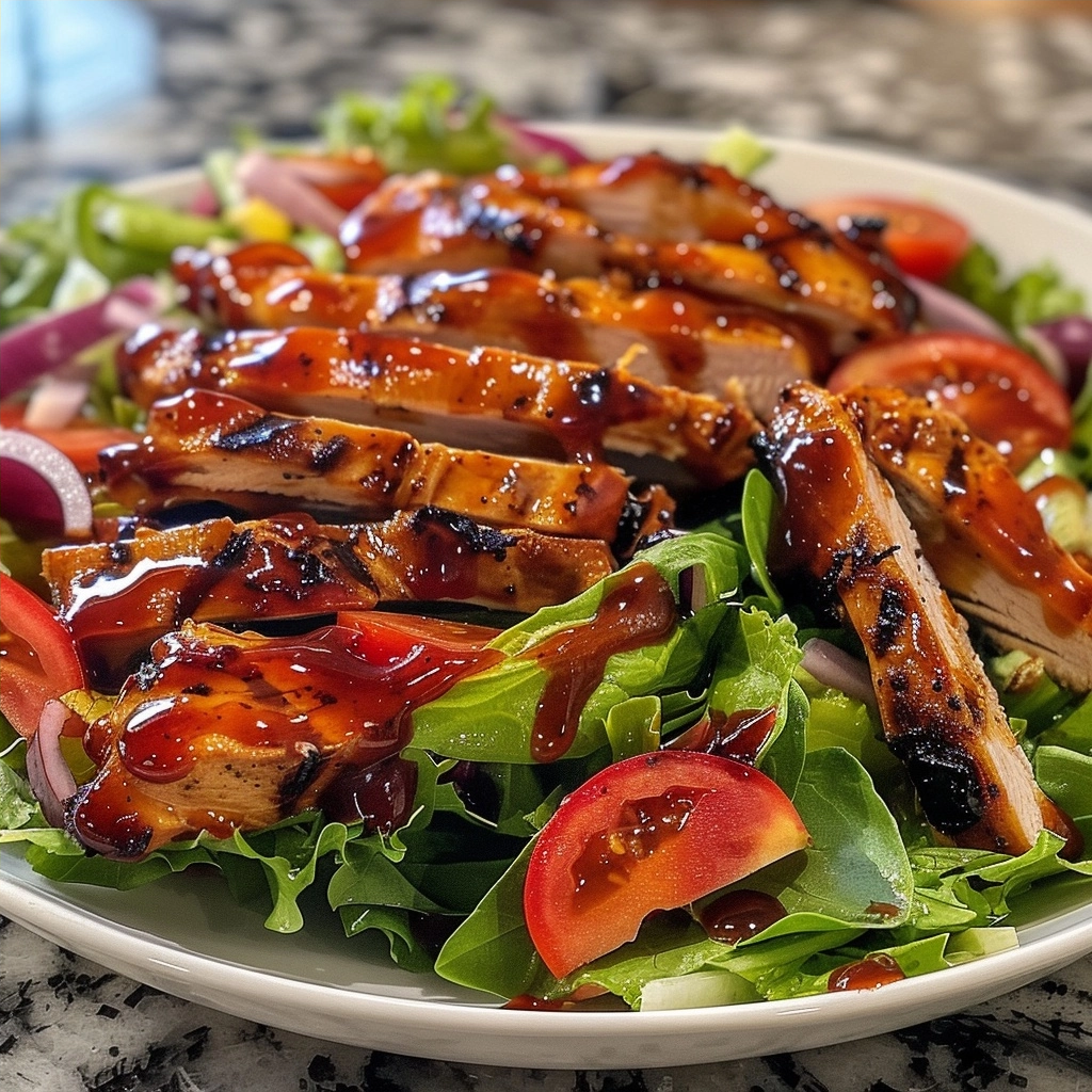 High Protein Honey BBQ Chicken Salad