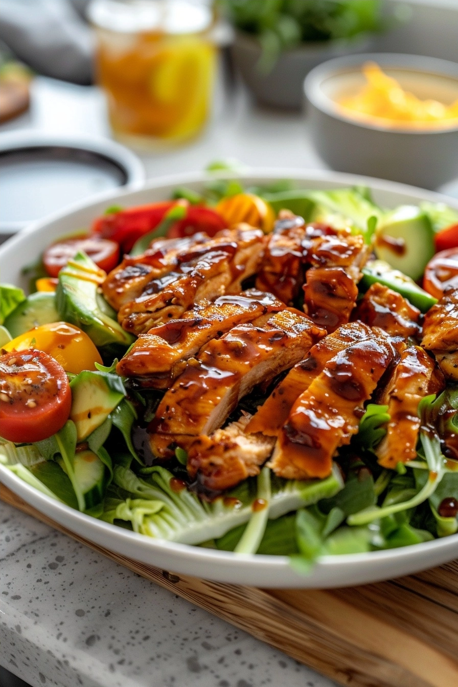 High Protein Honey BBQ Chicken Salad 1 image 1781198608535
