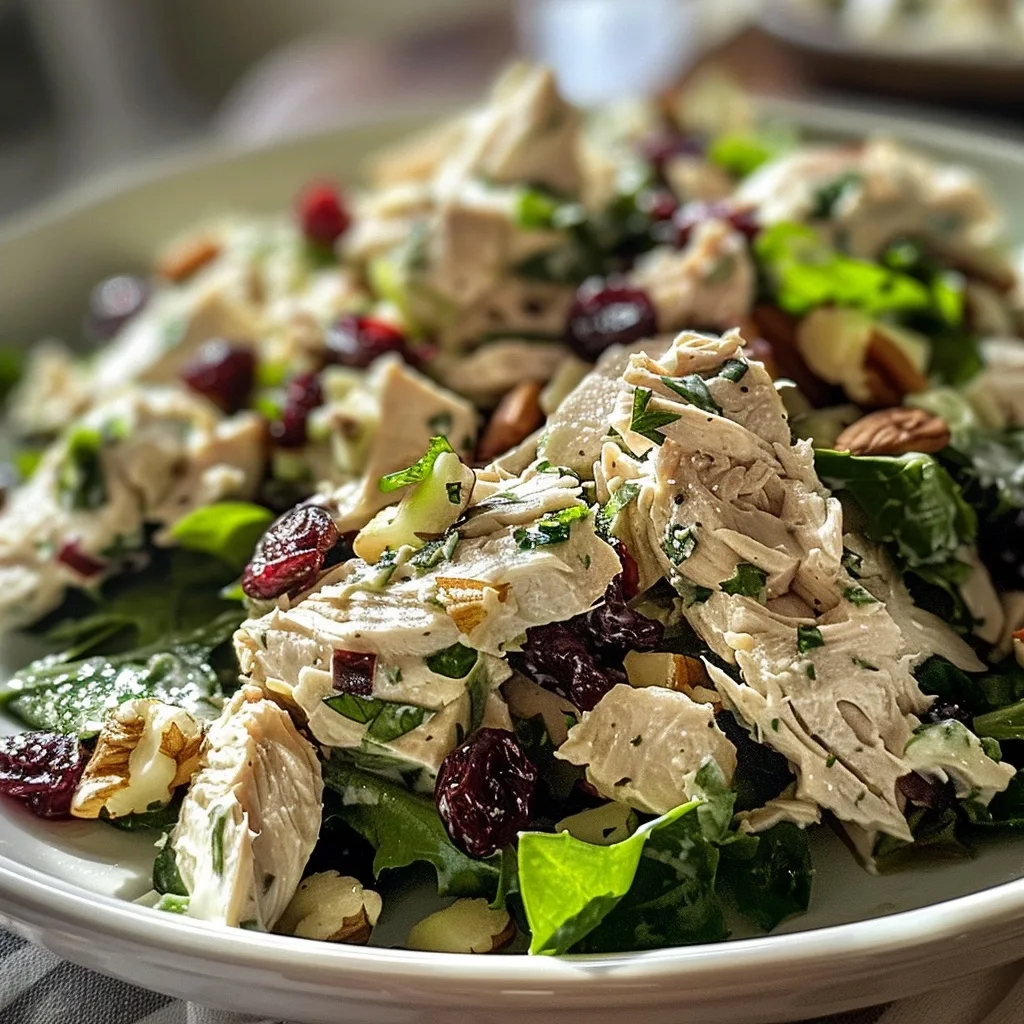 Waldorf Chicken Salad with Dried Cranberries