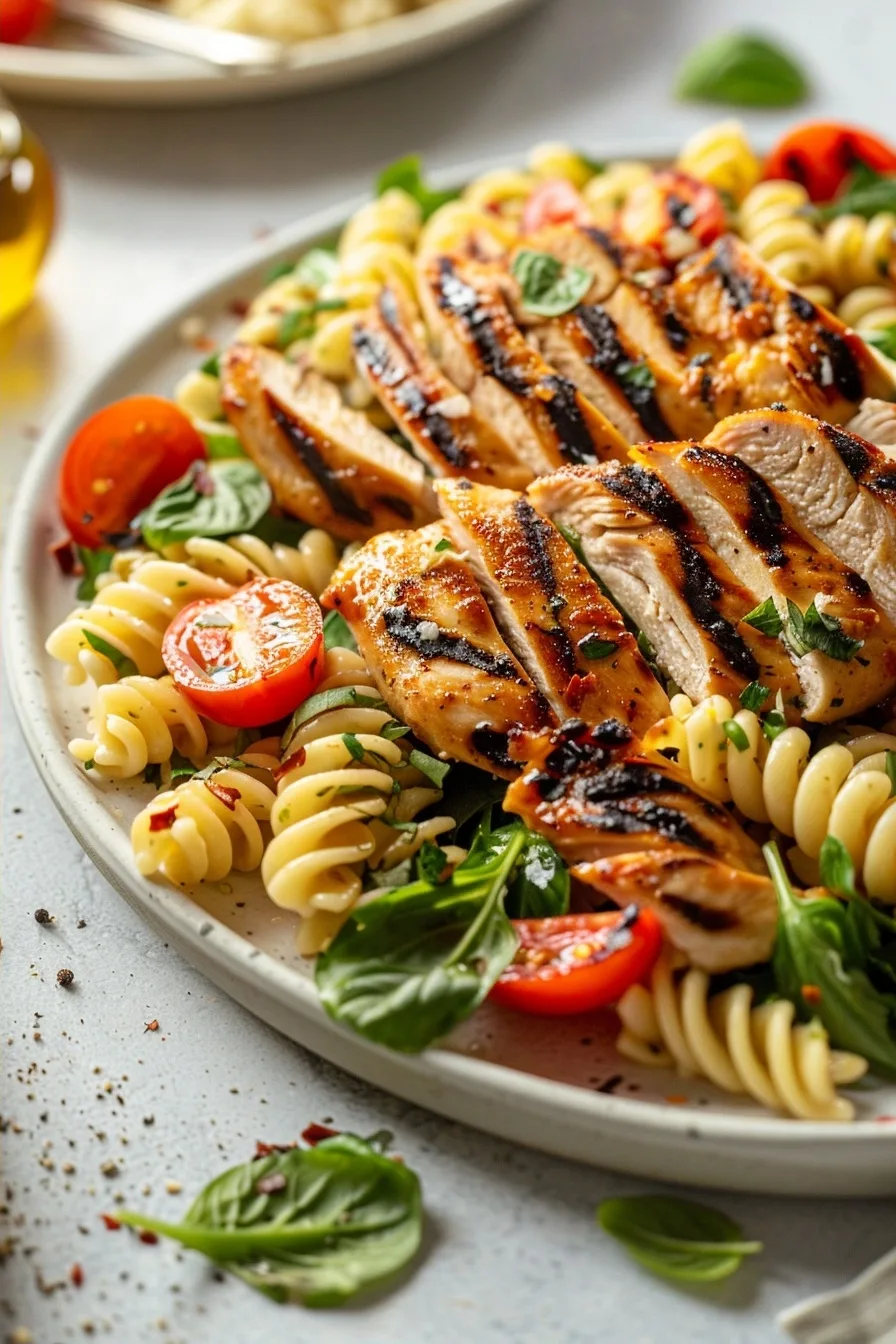 Healthy High Protein Pasta Salad with Chicken 1 image 1781281246699