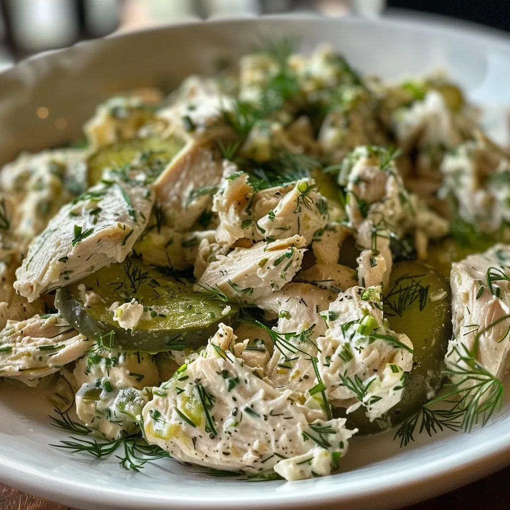 Easy Dill Pickle Chicken Salad for Flavorful Simplicity