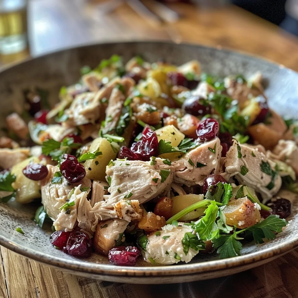 Waldorf Chicken Salad with Dried Cranberries: A Flavorful Twist