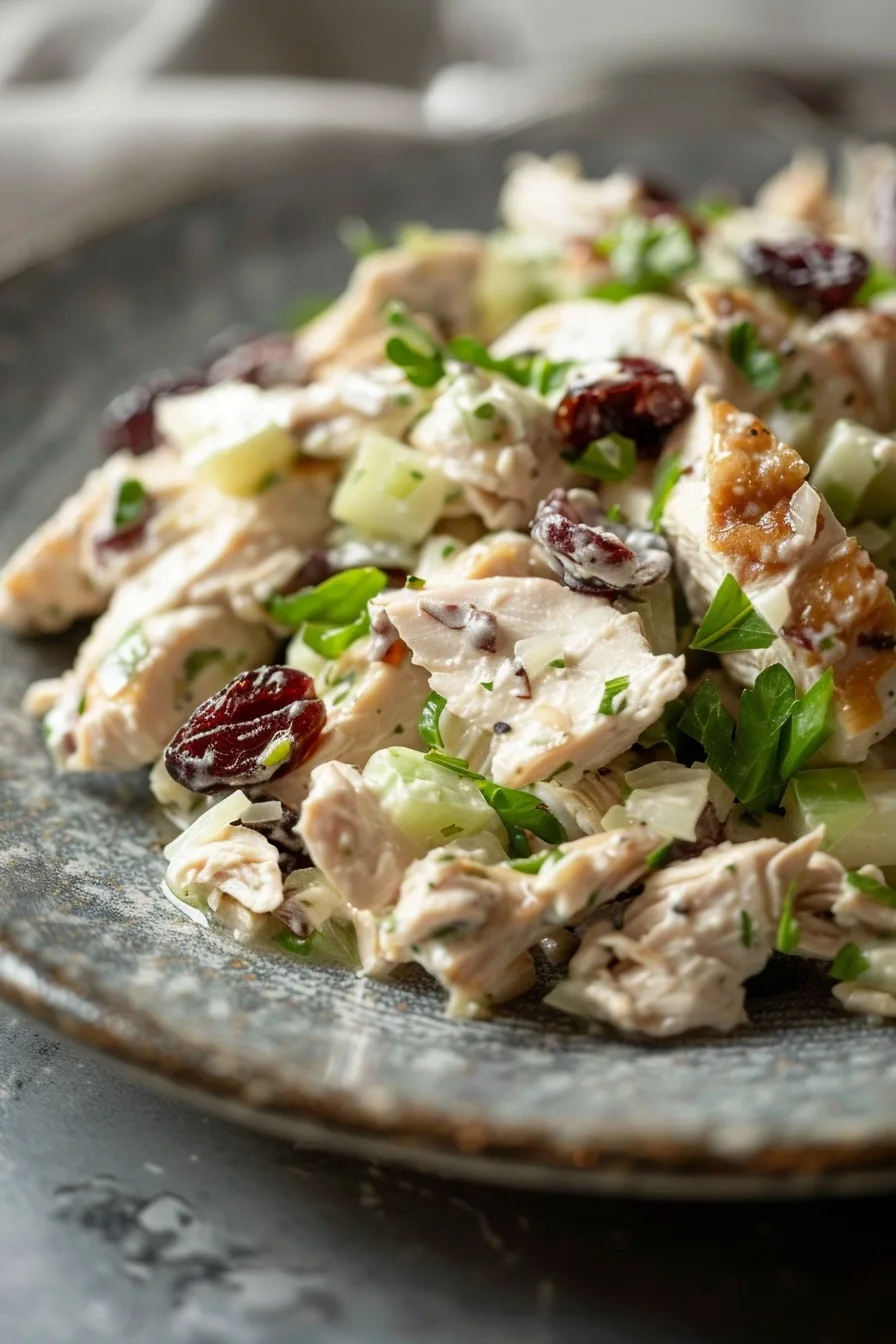 Waldorf Chicken Salad with Dried Cranberries: A Flavorful Twist 1 image 1781439550653