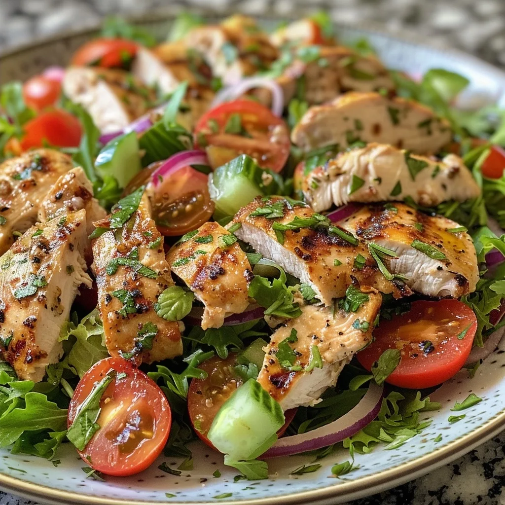 Keto Mediterranean Chicken Salad with Olive Oil
