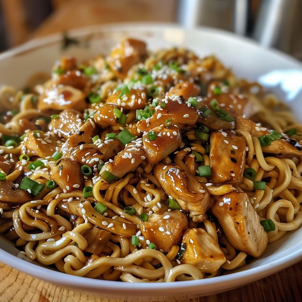 Takeout-Style Teriyaki Chicken Noodles with Ramen Variations