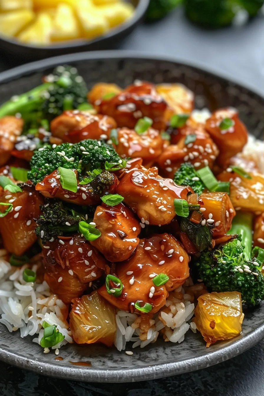 Sheet Pan Teriyaki Pineapple Chicken and Broccoli Recipe 1 image 1781461619048