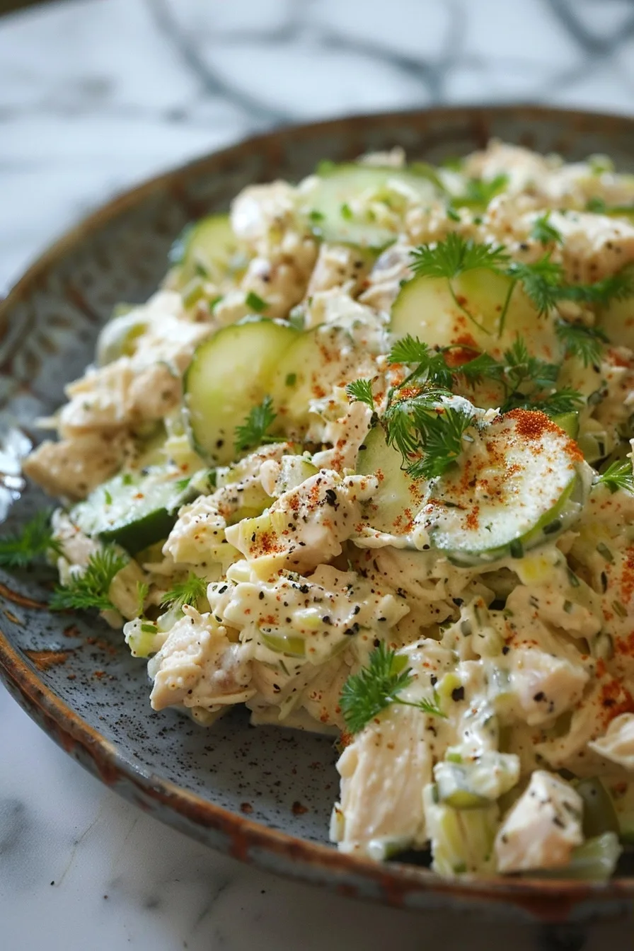 Easy Dill Pickle Chicken Salad (With Cucumber and Tangy Crunch) 1 image 1781807565615