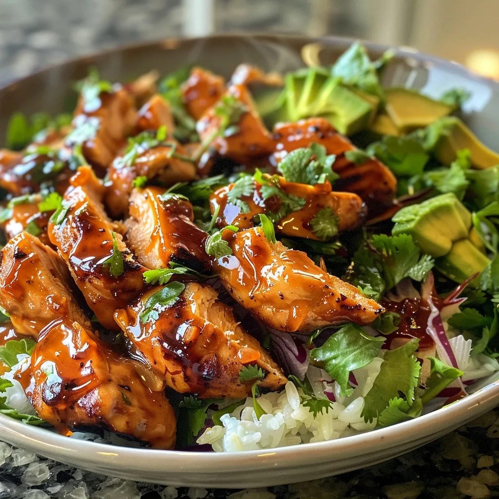 Baja Hot Honey Chicken Bowls with Smoky Slaw
