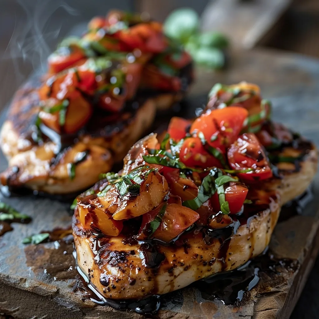 Bruschetta Chicken with Balsamic Glaze Quick 40 Minute Italian Dinner