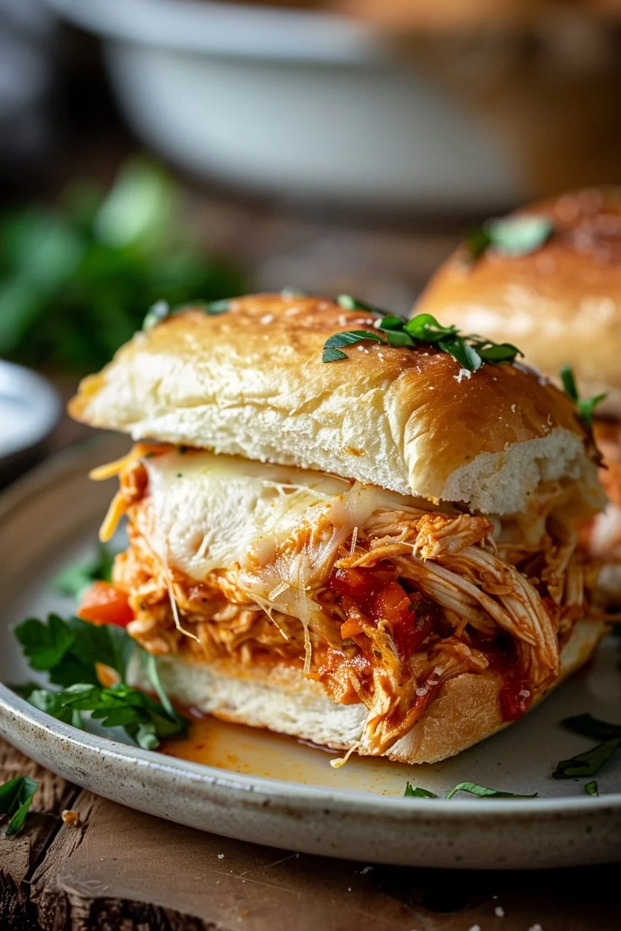Shredded Chicken Parmesan Sandwich (Rotisserie Chicken Hack) 1 image 1782152951740
