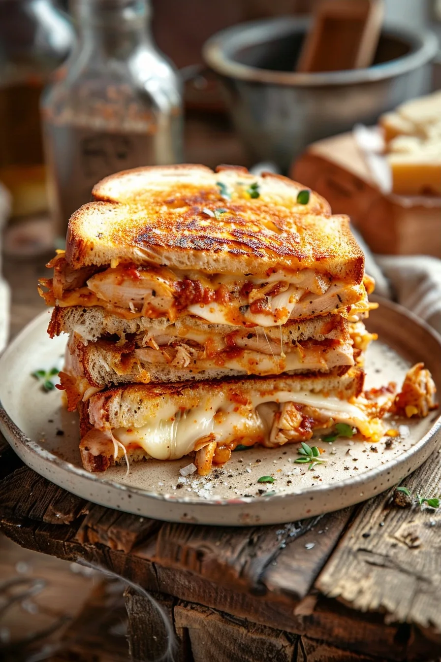 BBQ Chicken Grilled Cheese: Comfort Food Magic 1 image 1782225027312