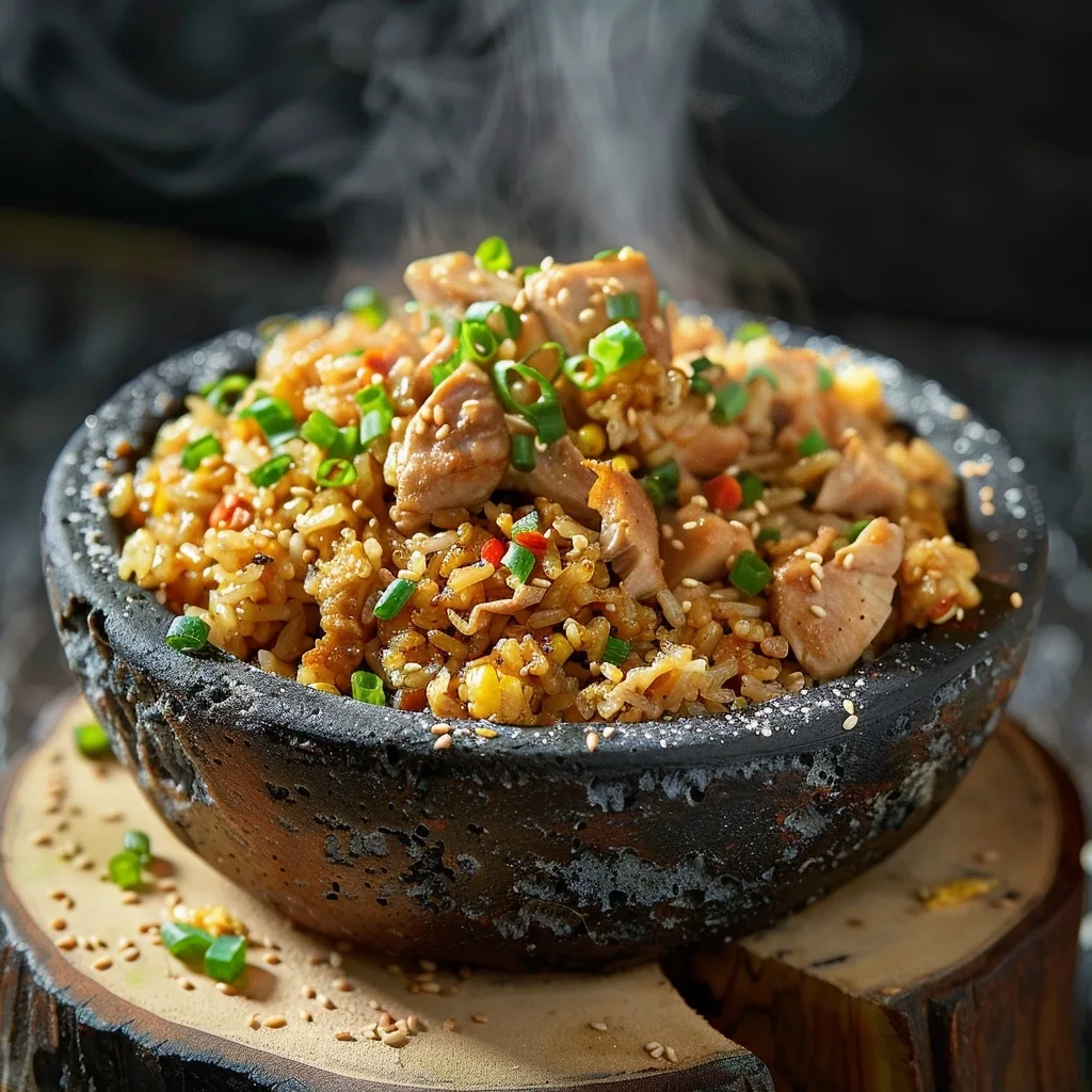 Savory Japanese BBQ Chicken Fried Rice Extravaganza