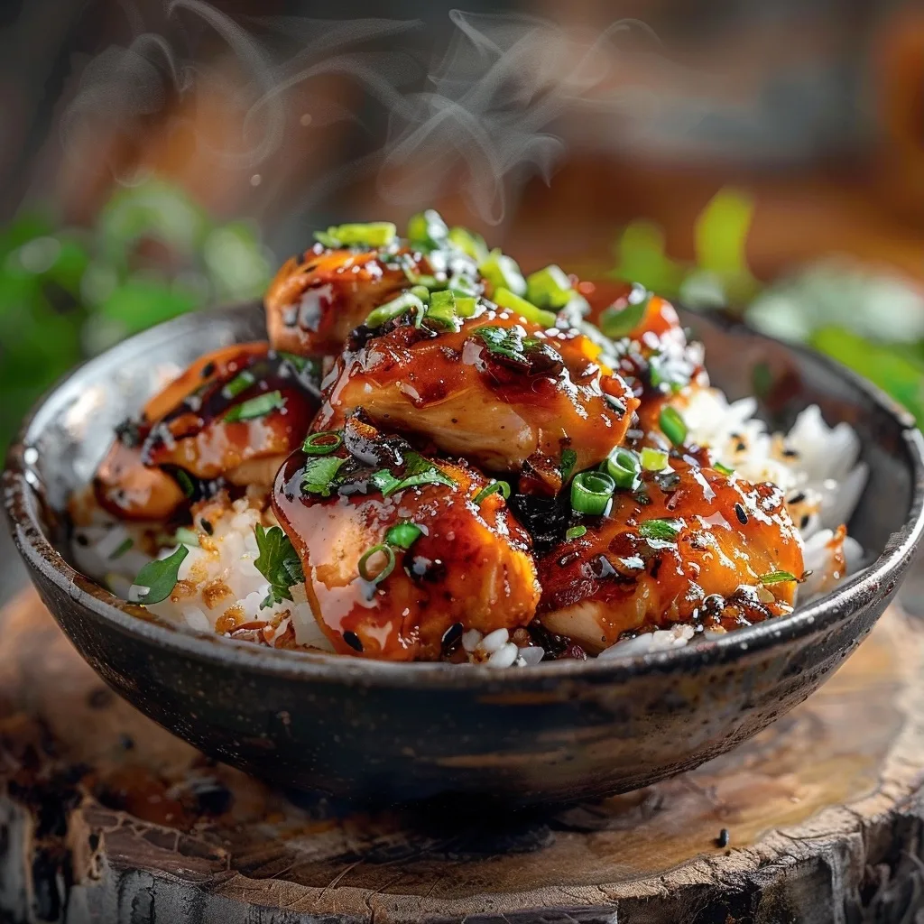 Honey BBQ Chicken Rice: Irresistible Comfort Meal