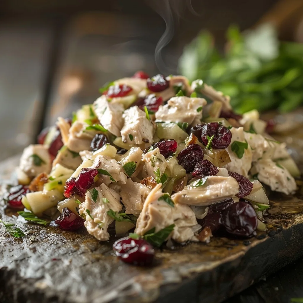Waldorf Chicken Salad with Dried Cranberries