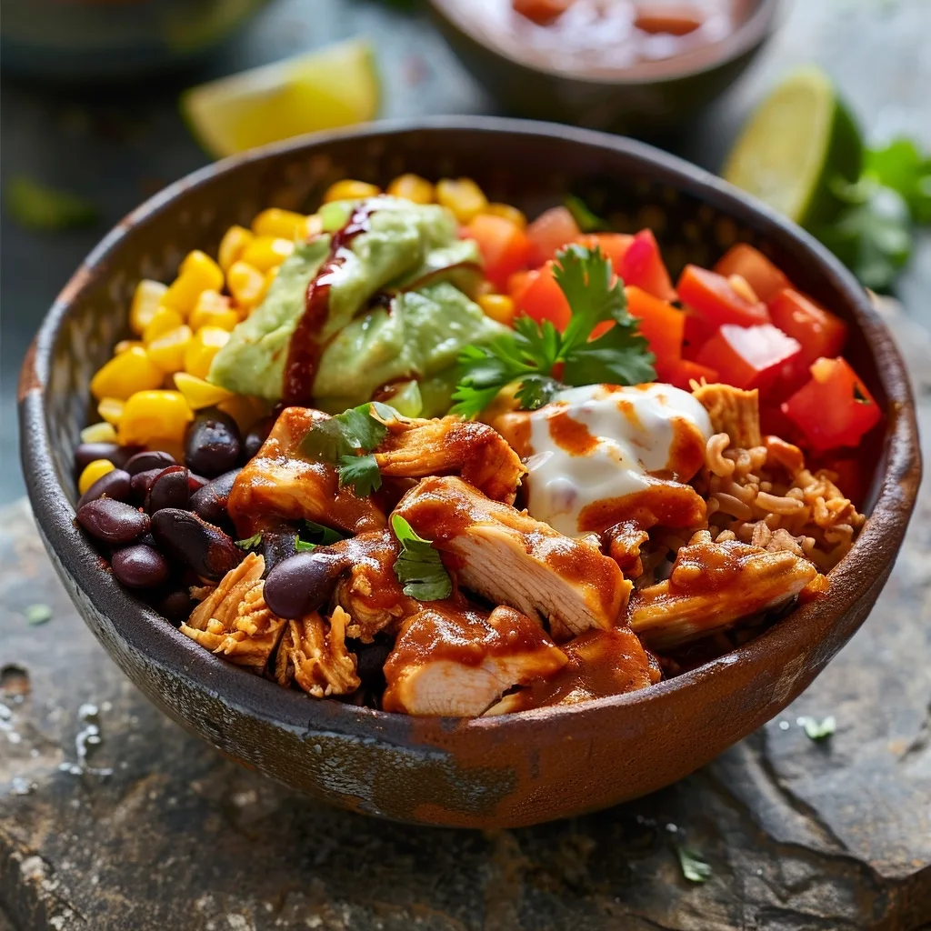 High Protein Chicken Burrito Bowl (Easy 30-Minute Dinner)