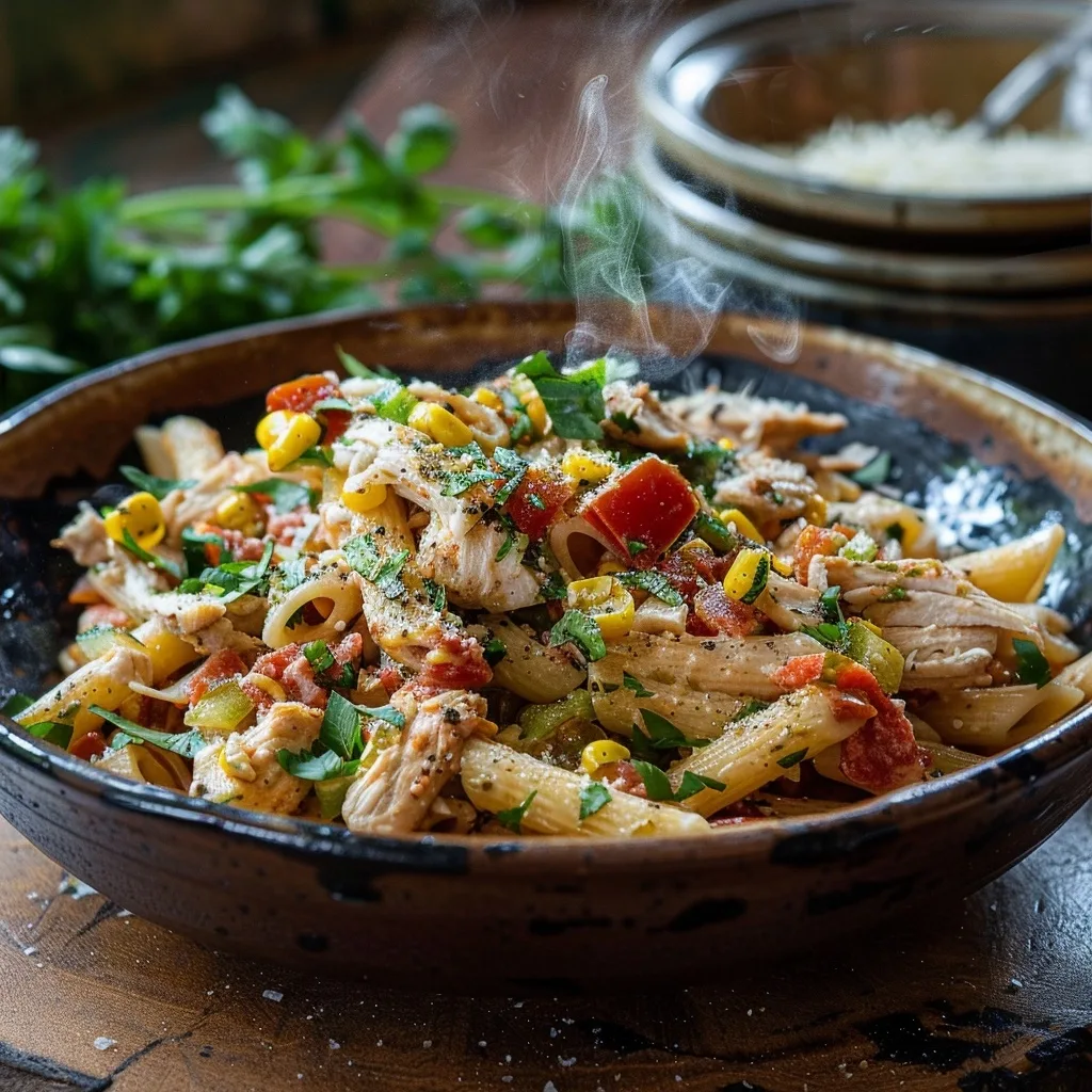 Classic Mexican Street Corn Chicken Pasta Salad