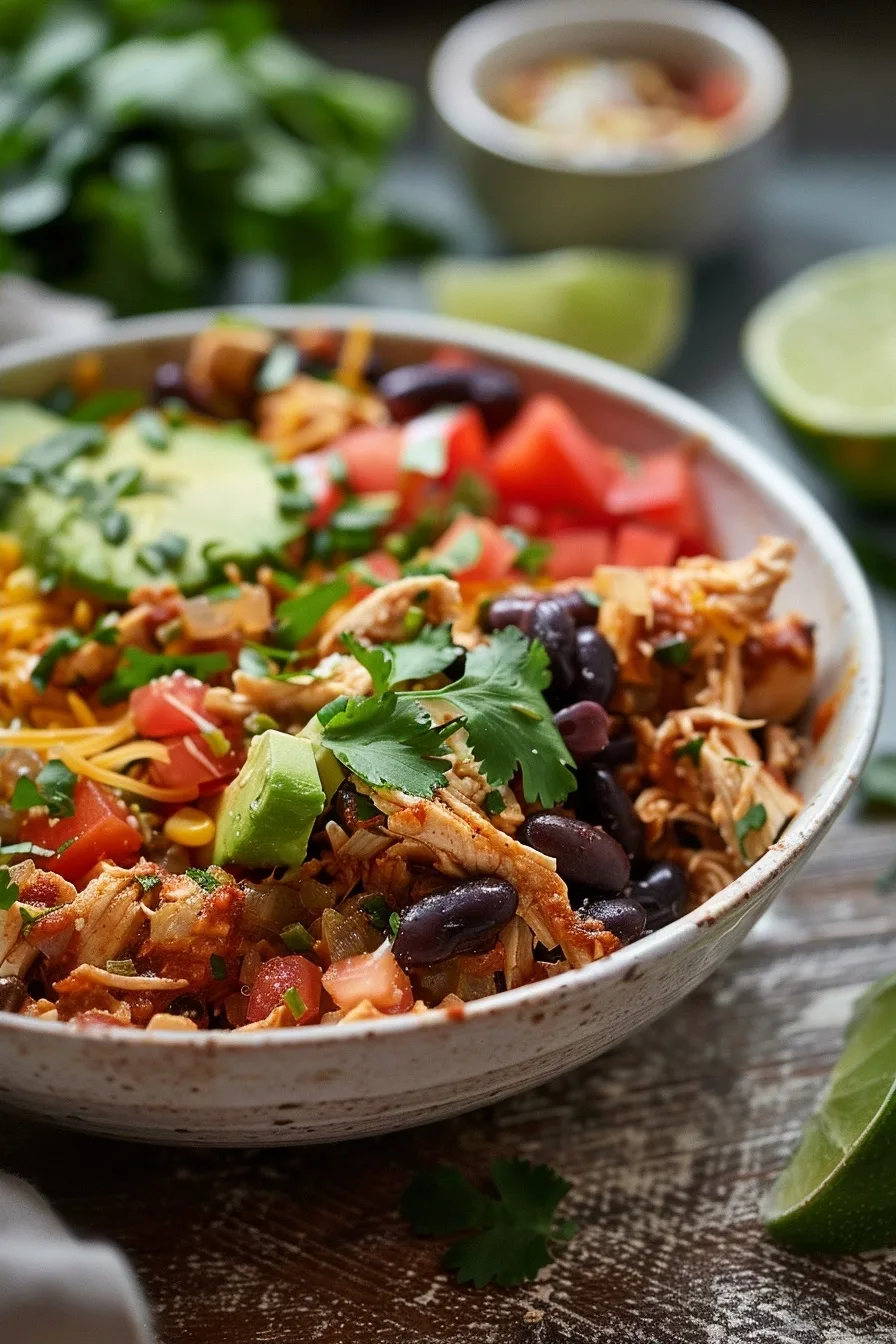 Slow Cooker Chicken Taco Bowls – Healthy Crockpot Dinner 1 image 1782575139524