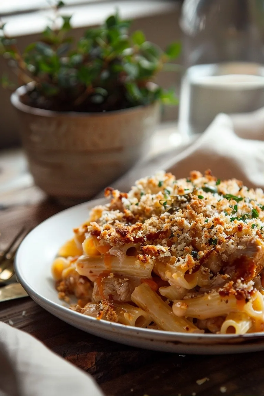 Smoky BBQ Chicken & Cheddar Pasta Bake for Cozy Comfort 1 image 1782665551066