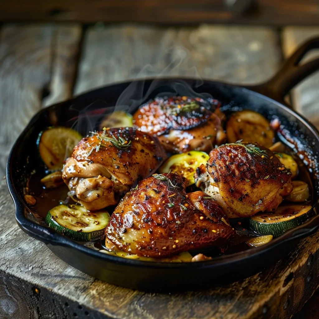 30-Min Rotisserie Chicken & Zucchini Skillet