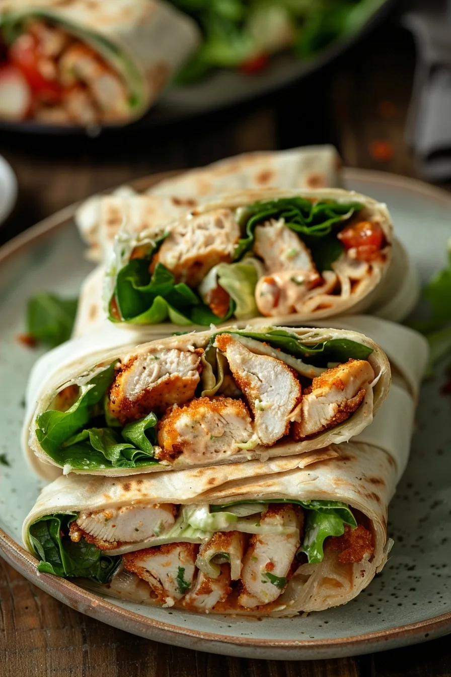 15-Minute Crispy Chicken Caesar Wraps 1 image 1782838259424