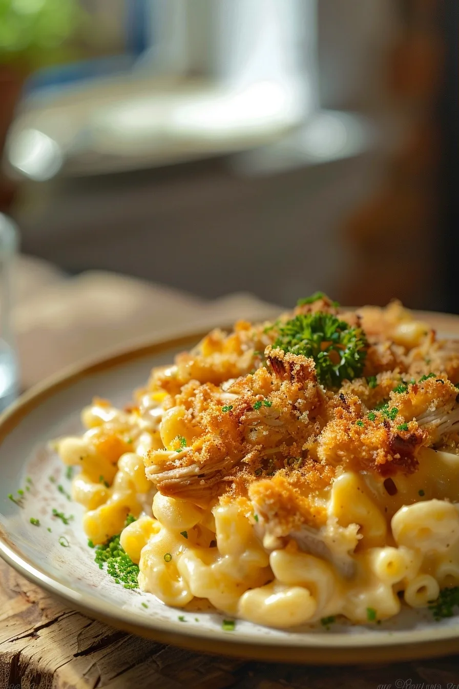 Creamy Shredded BBQ Chicken Mac and Cheese for Dinner Tonight 1 image 1782838321563