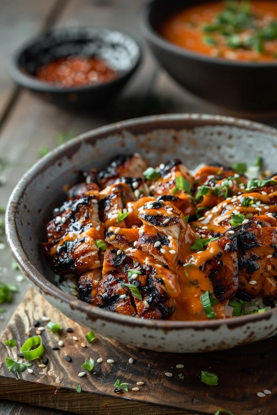 Korean BBQ Chicken Bowls with Spicy Gochujang Cream Sauce 1 image 1782838381074