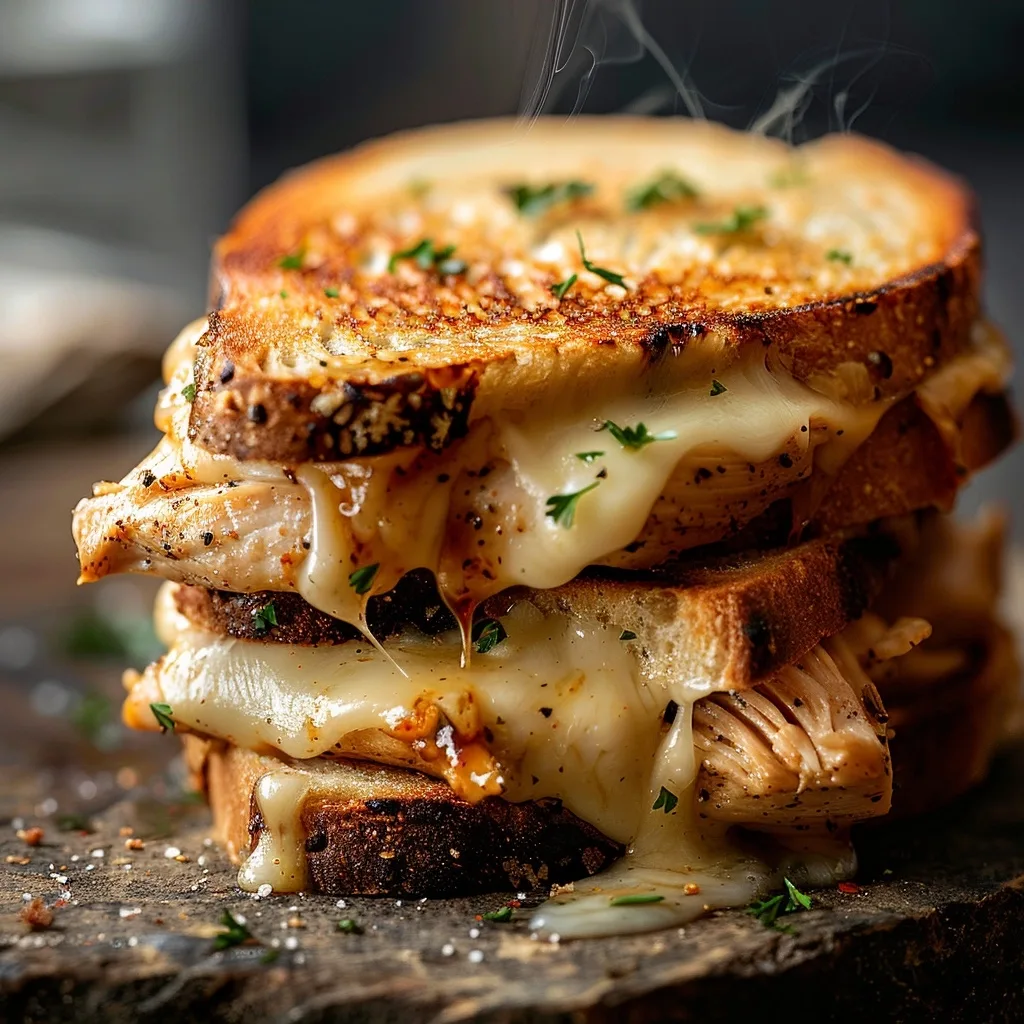 20-Min Rotisserie Chicken BBQ Grilled Cheese