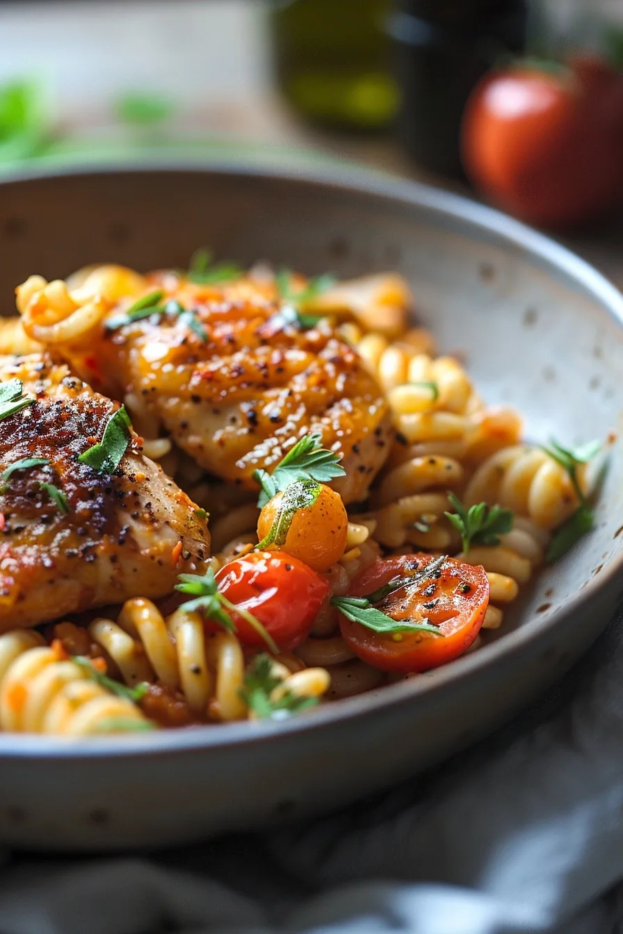 25-Min Rotisserie Chicken & Tomato Pasta Hack 1 image 1783128744159