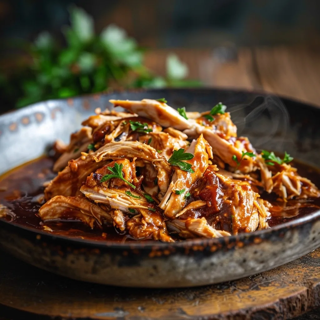 Shredded Instant Pot BBQ Chicken