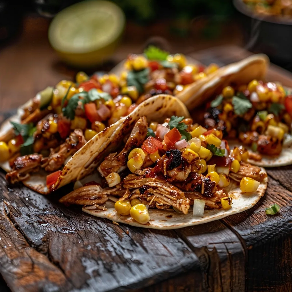 30-Min Rotisserie Chicken & Summer Corn Tacos