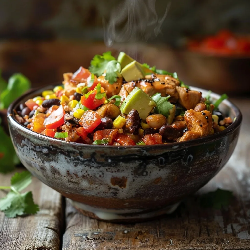 One-Pan Chicken Burrito Bowl (Easy 30-Minute Dinner)