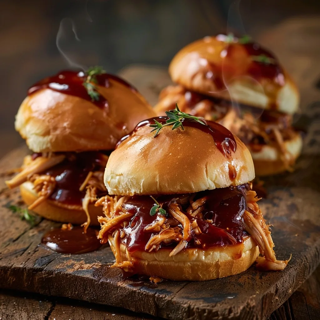 Shredded Chicken BBQ Sliders (Quick Dinner Idea)
