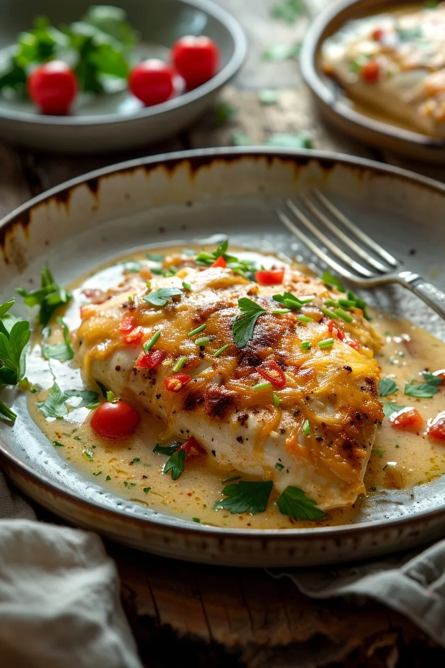 Flavorful Baked Queso Chicken Recipe - Cheesy & Delicious Dinner! 1 image 1783515868875