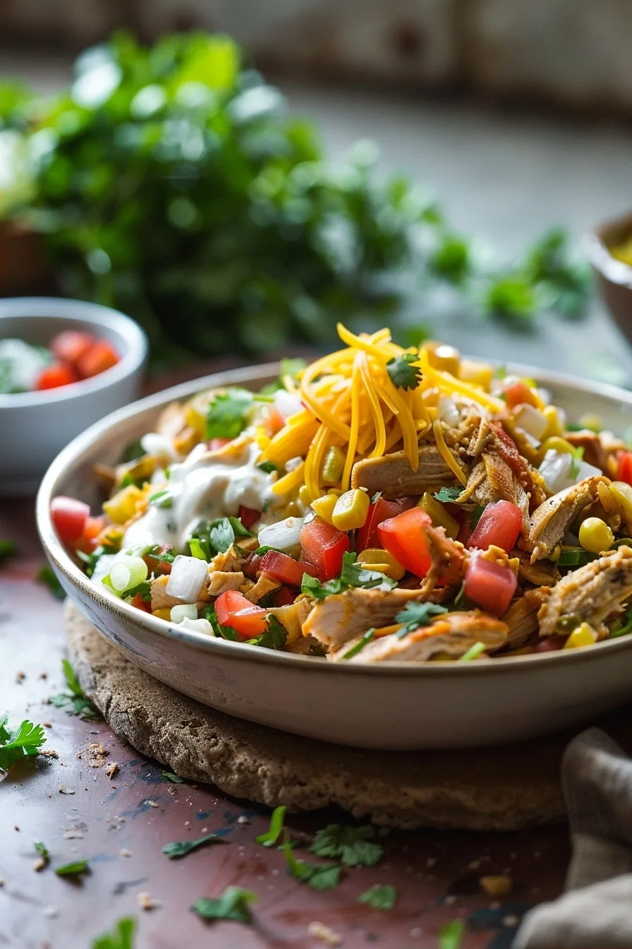 Slow Cooker Chicken Taco Bowls – Healthy Crockpot Dinner 1 image 1783529014483