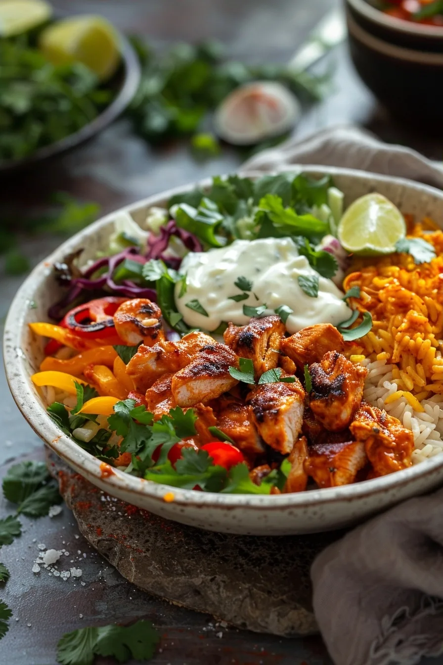 Southwest Chicken Rice Bowl with Cilantro Lime Crema 1 image 1783529464895
