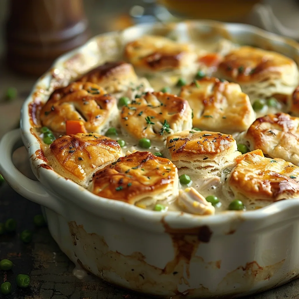 I'm Obsessed With This Easy Chicken Pot Pie Casserole (Made with Biscuits)