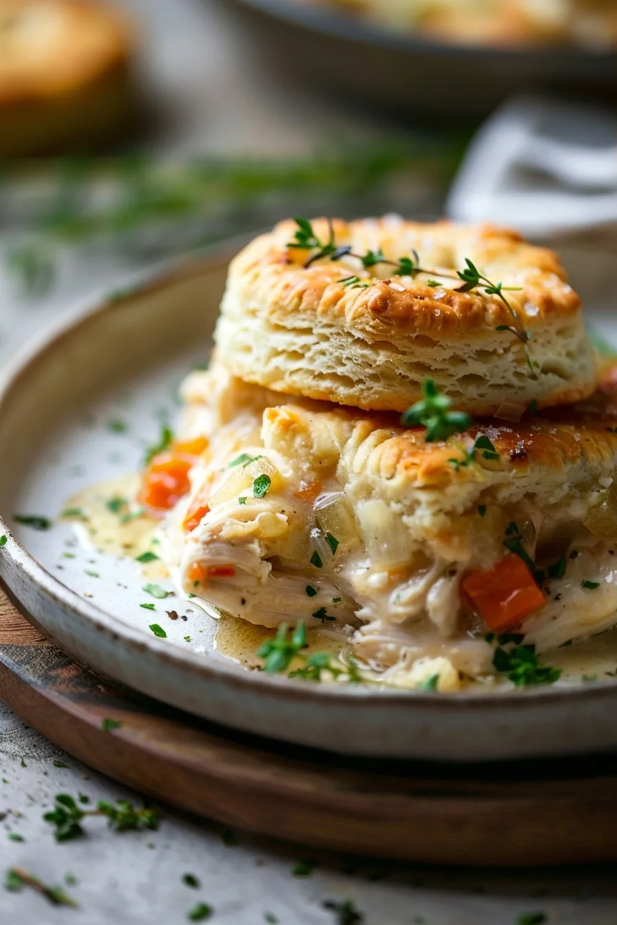 I'm Obsessed With This Easy Chicken Pot Pie Casserole (Made with Biscuits) 1 image 1783533596752