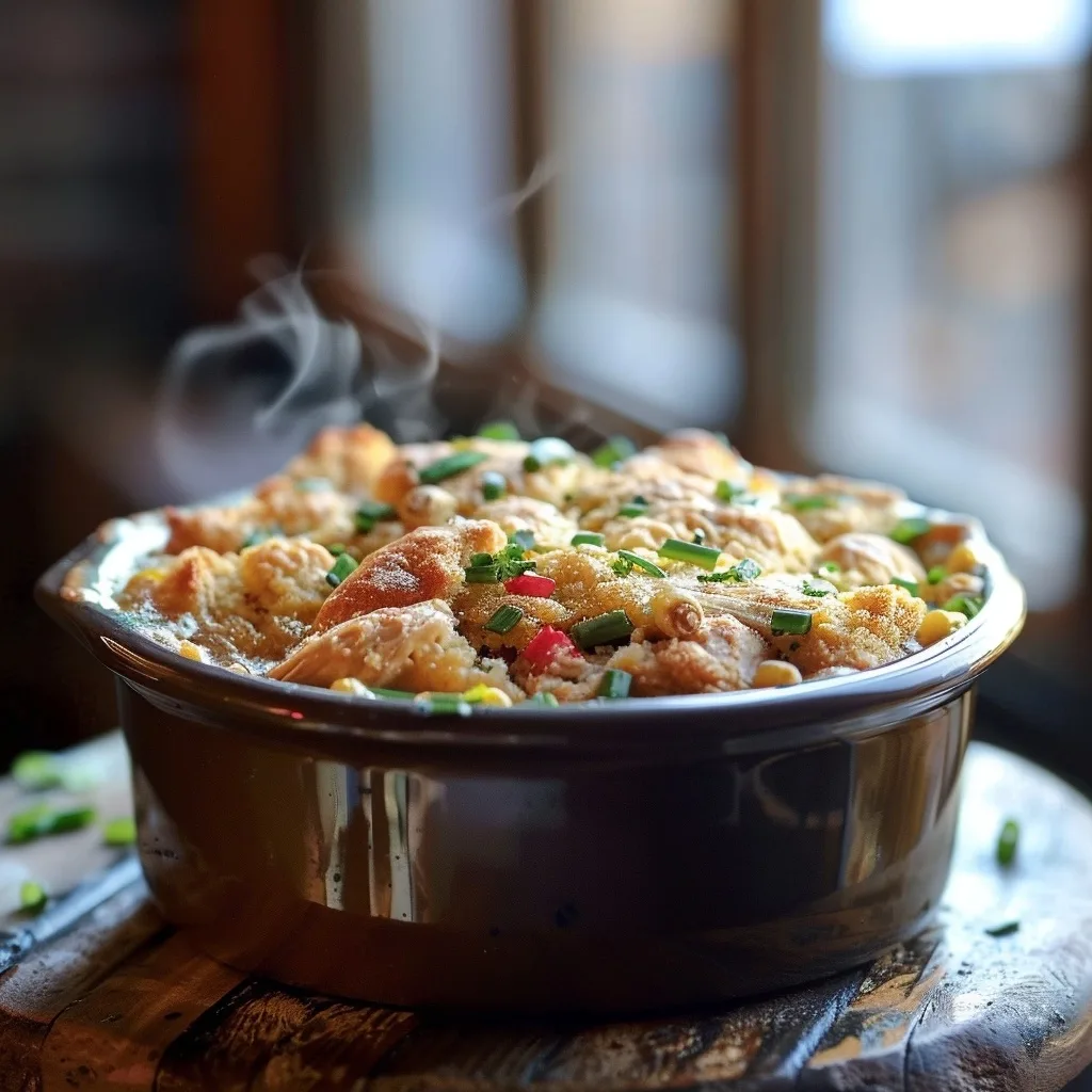 Chicken Cornbread Casserole: A Savory Family Recipe