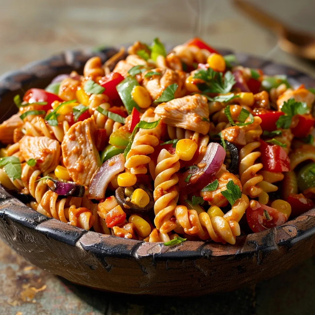 BBQ Chicken Ranch Pasta Salad - Ideal For Summer!