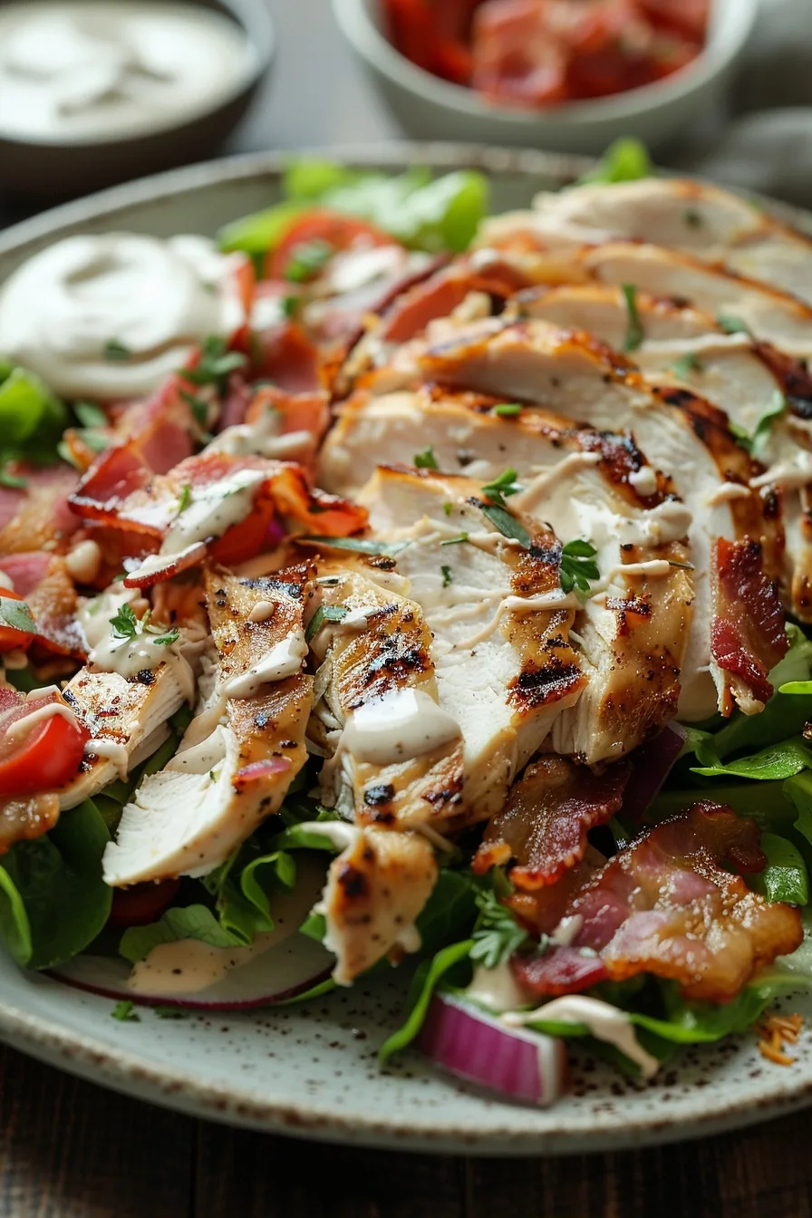 Easy High Protein Salads: Chicken Turkey-Bacon Ranch Style 1 image 1783809900962