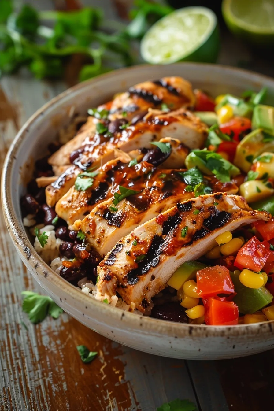High Protein Chicken Burrito Bowl for Easy Healthy Meals 1 image 1783901221957