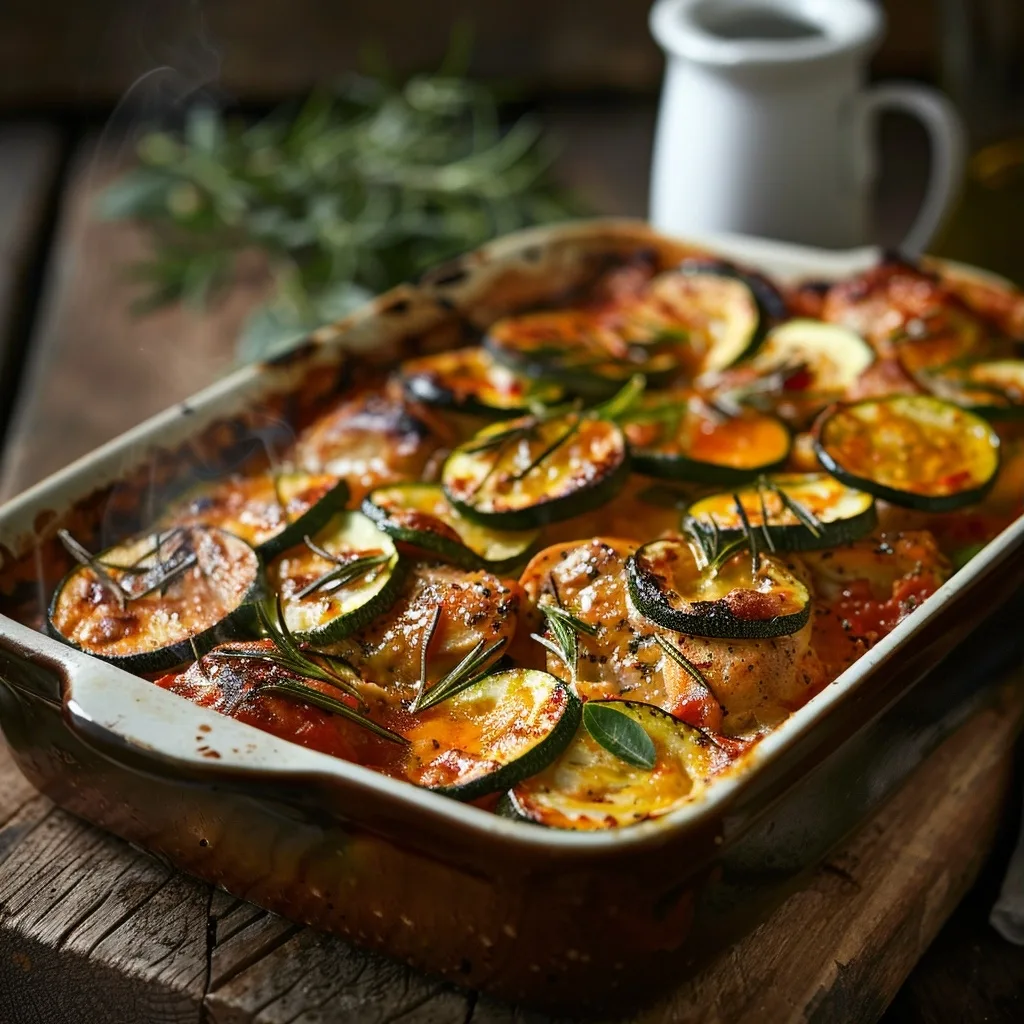 The Comforting Mediterranean Chicken Zucchini Bake You'll Want Every Week!