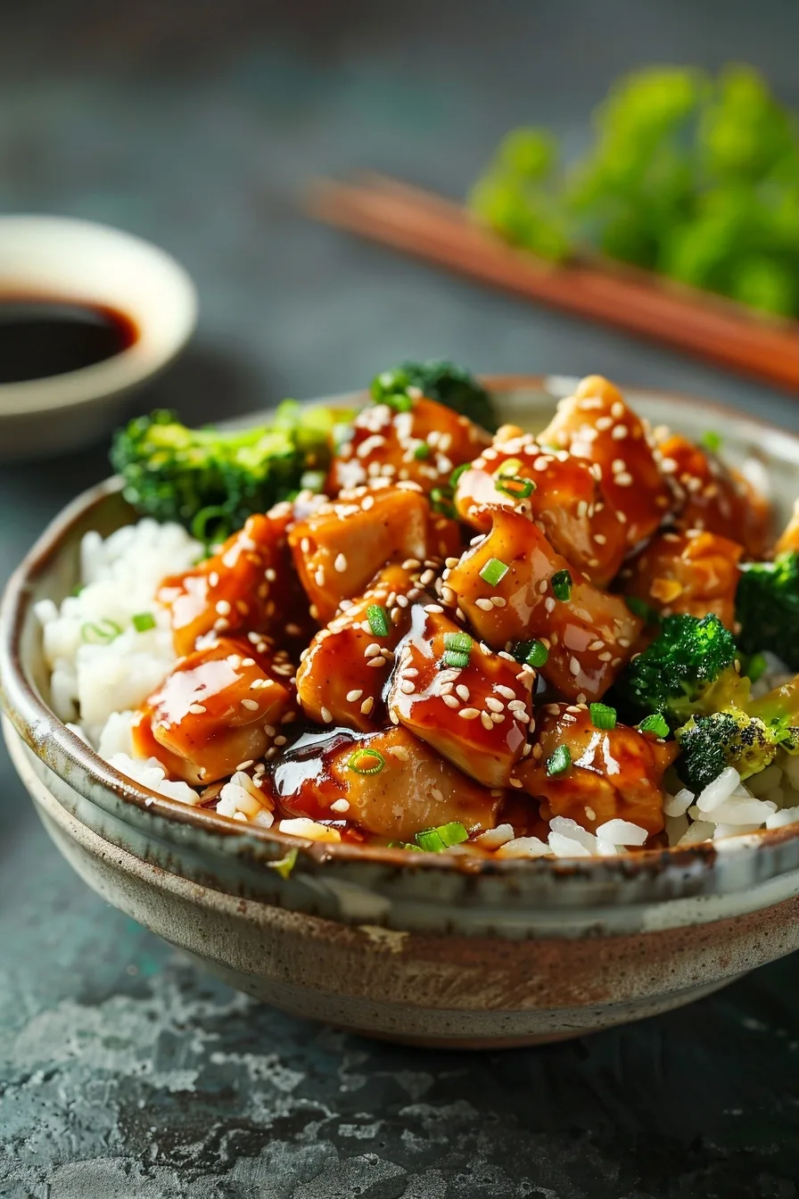 Juicy Teriyaki Chicken With Broccoli and Rice Bowls 1 image 1783947678727
