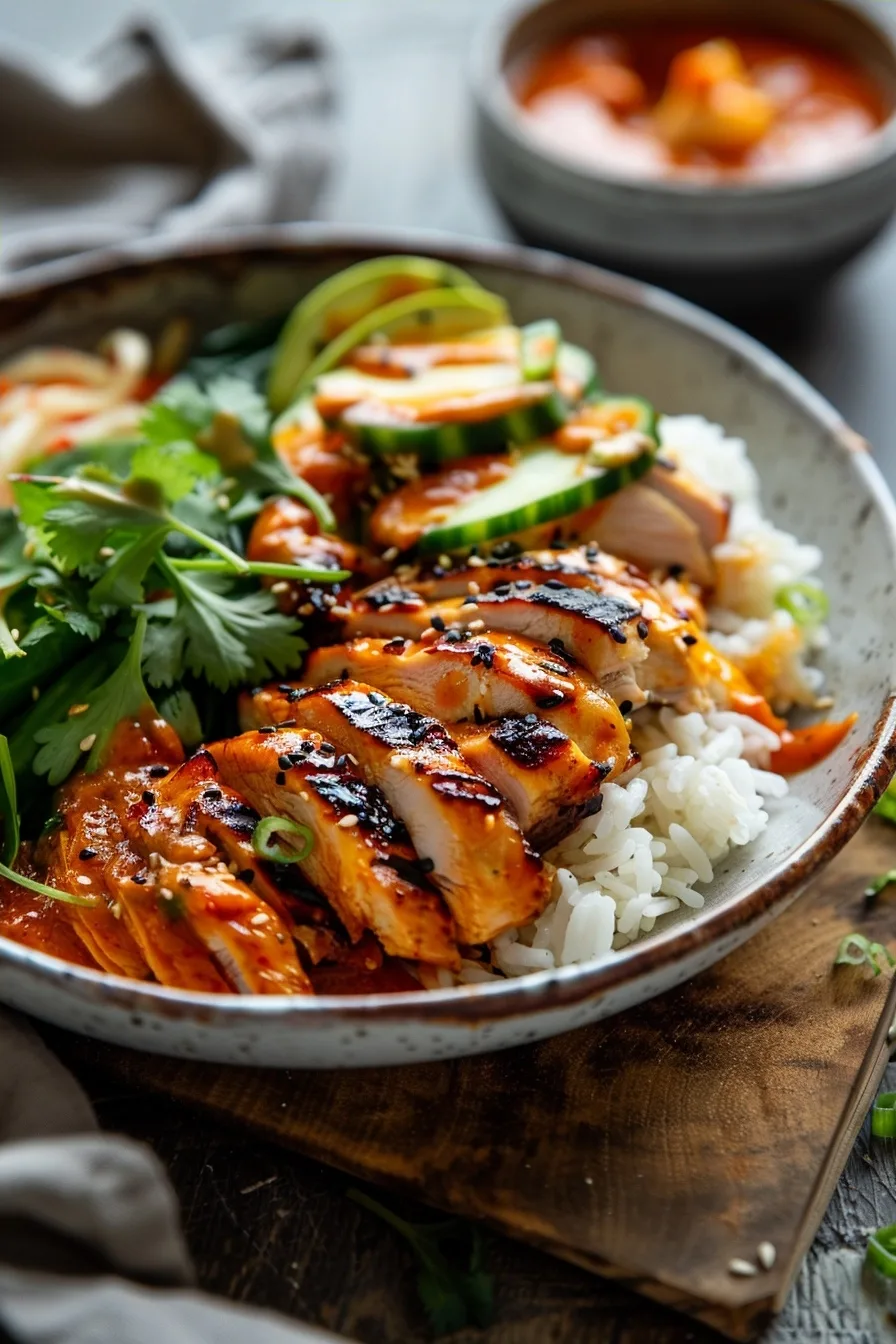 Korean BBQ Chicken Bowls with Spicy Gochujang Cream Sauce 1 image 1784034466801